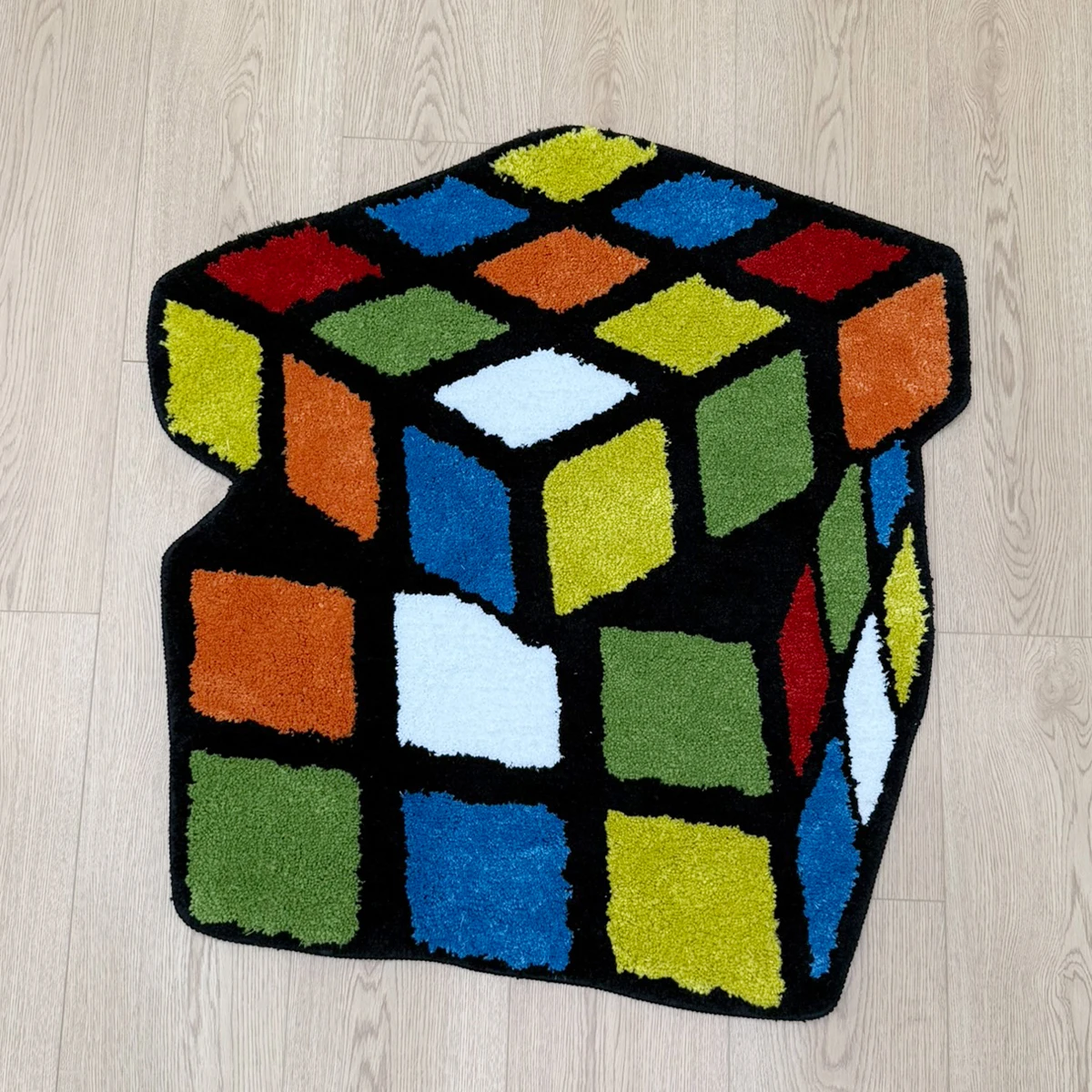 3D Retro Cube Floor Mat