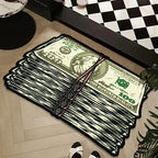 US Dollar Plush Floor Mat