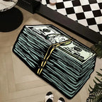 US Dollar Plush Floor Mat