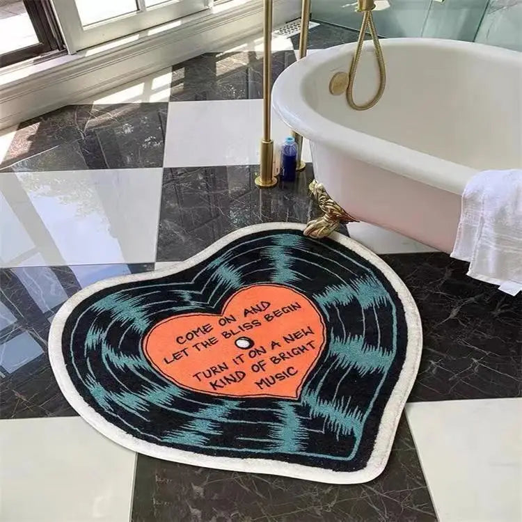 Retro CD Round Computer Chair Mat